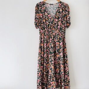 Zara Floral Midi Dress